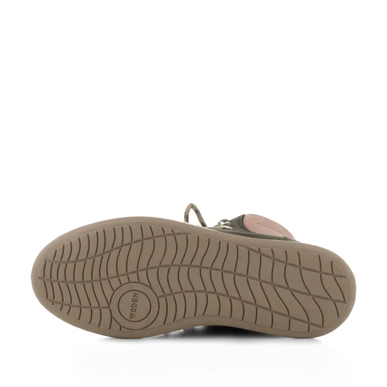 Danefæ WODEN Iris Nubuck Green/Rose | Dame Støvler