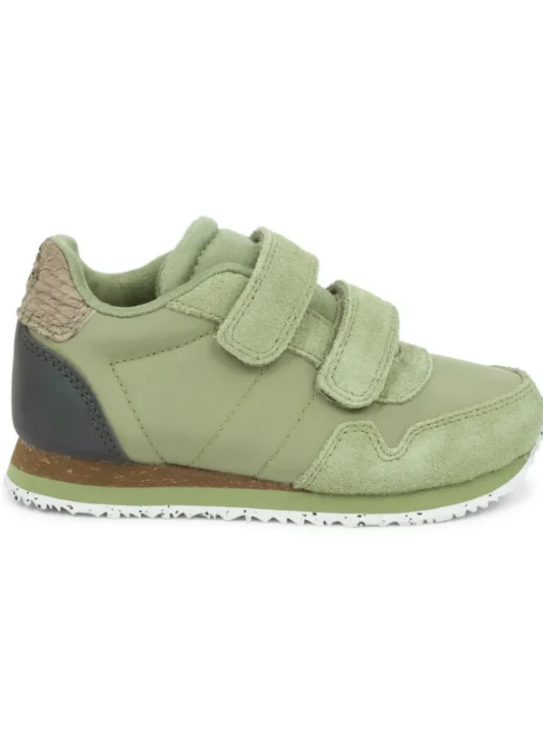 Danefæ WODEN Nor Suede Dusty Olive | Børn Sneakers