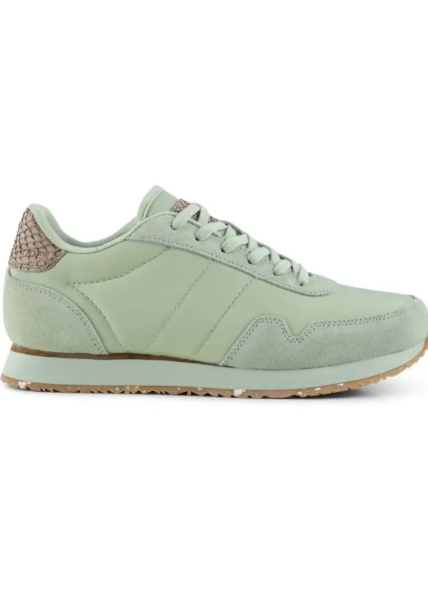 Danefæ WODEN Nora III Leather Green Lily | Dame Sneakers