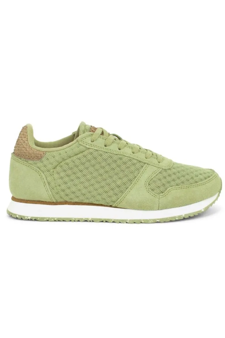 Danefæ WODEN Ydun Suede Mesh II Dusty Olive | Dame Sneakers
