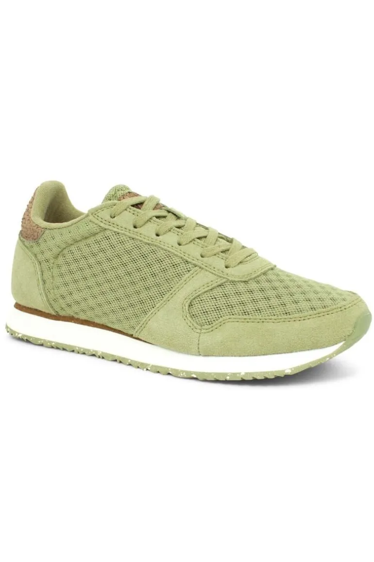 Danefæ WODEN Ydun Suede Mesh II Dusty Olive | Dame Sneakers