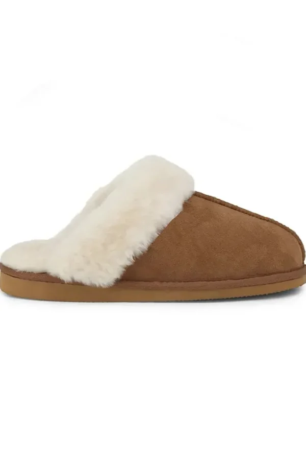 Danefæ Woollies Slip On Hjemmesko Chestnut | Dame Hjemmesko